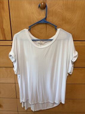 Rebel Society White Relaxed Short-Sleeve Tee
